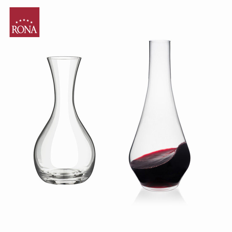 进口洛娜RONA水晶玻璃红酒醒酒器分酒器红葡萄酒倒酒器家用酒壶