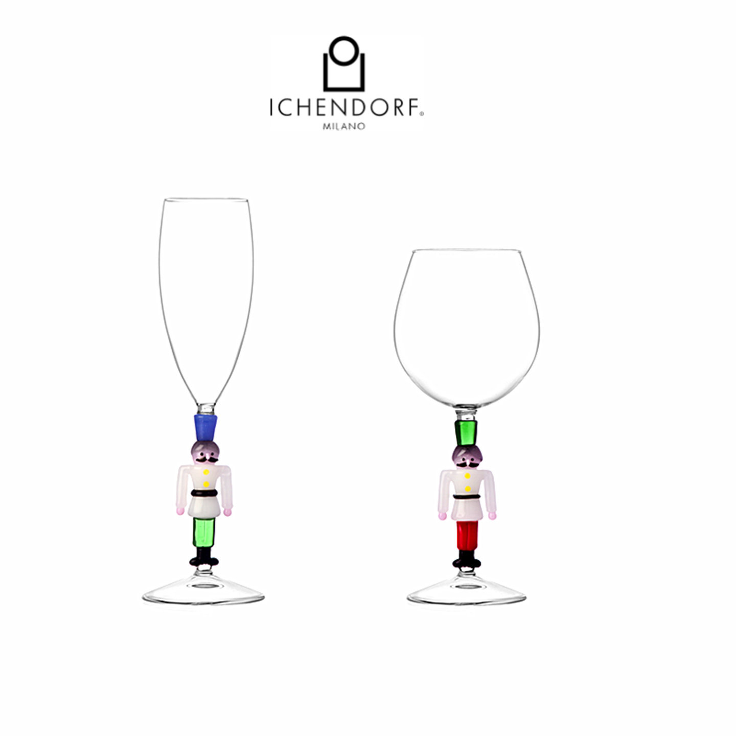 意大利Ichendorf高硼硅玻璃胡桃夹子士兵红酒杯香槟杯创意礼物