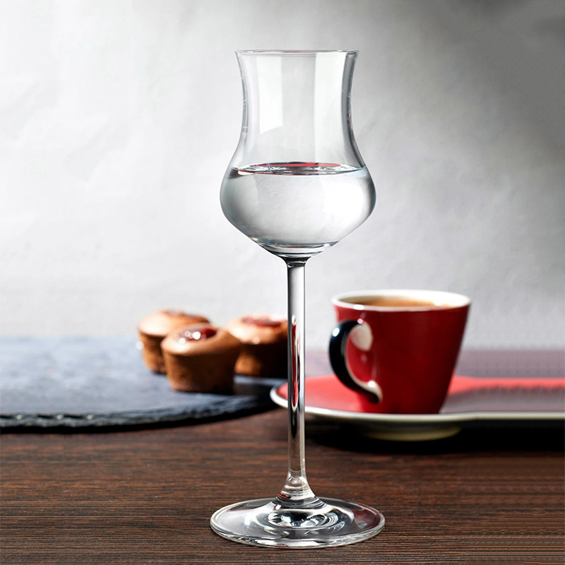 nude土耳其进口水晶玻璃高脚利口杯郁金香甜酒杯格拉巴闻香试饮杯