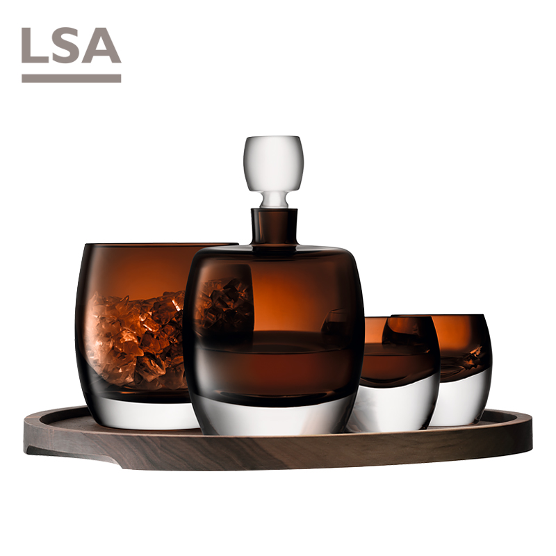 英国进口LSA水晶玻璃酒樽套装