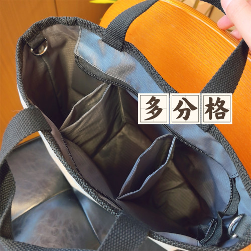 三分隔水杯袋子焖烧杯手提袋便携防水双位杯套大肚杯手拎包饭盒包