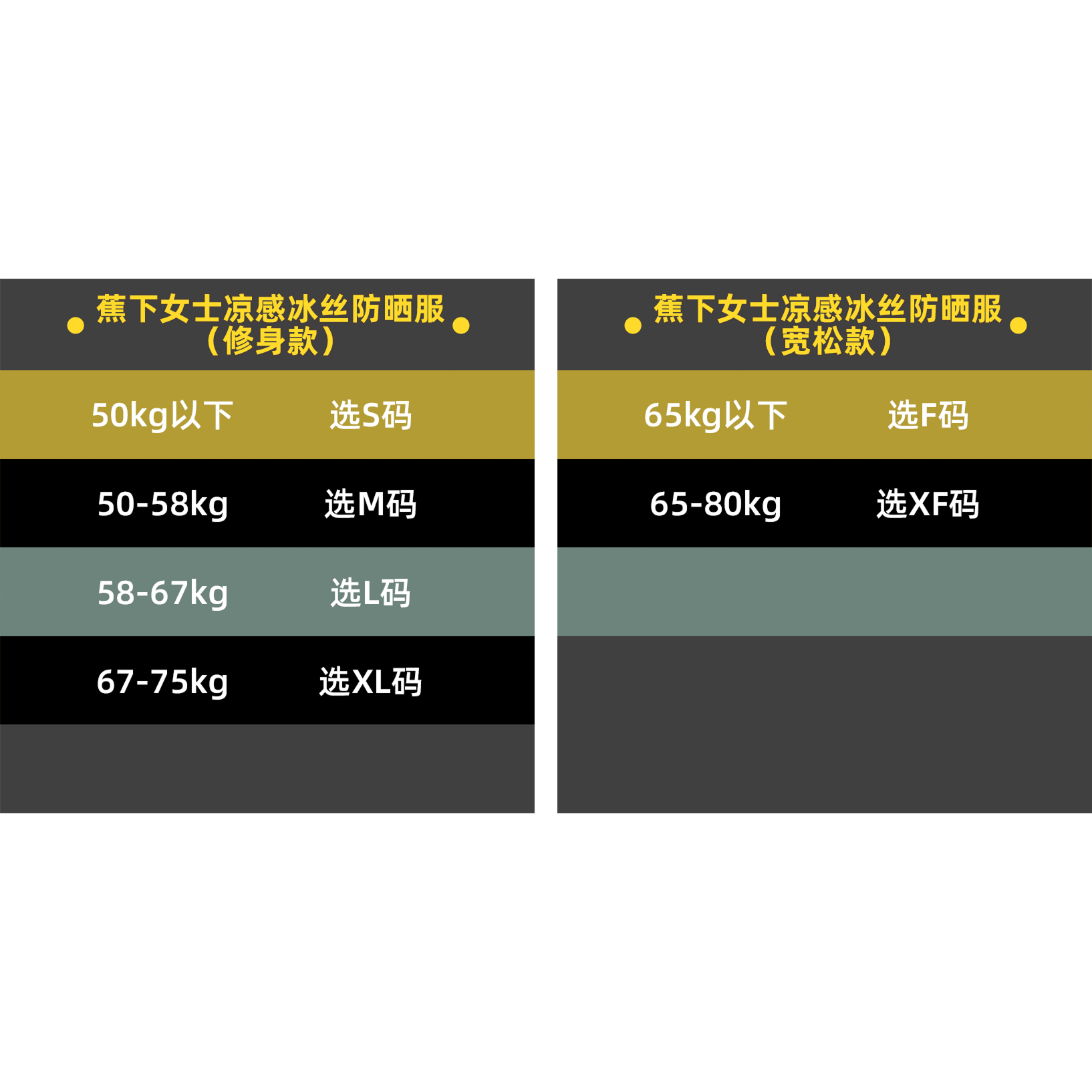 蕉下女士凉感冰丝防晒服修身款/宽松款