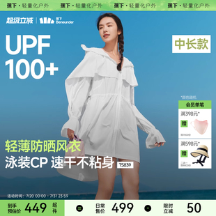 防晒衣女夏季 蕉下轻薄速干海边长款 防晒服连衣裙凉感透气皮肤衣