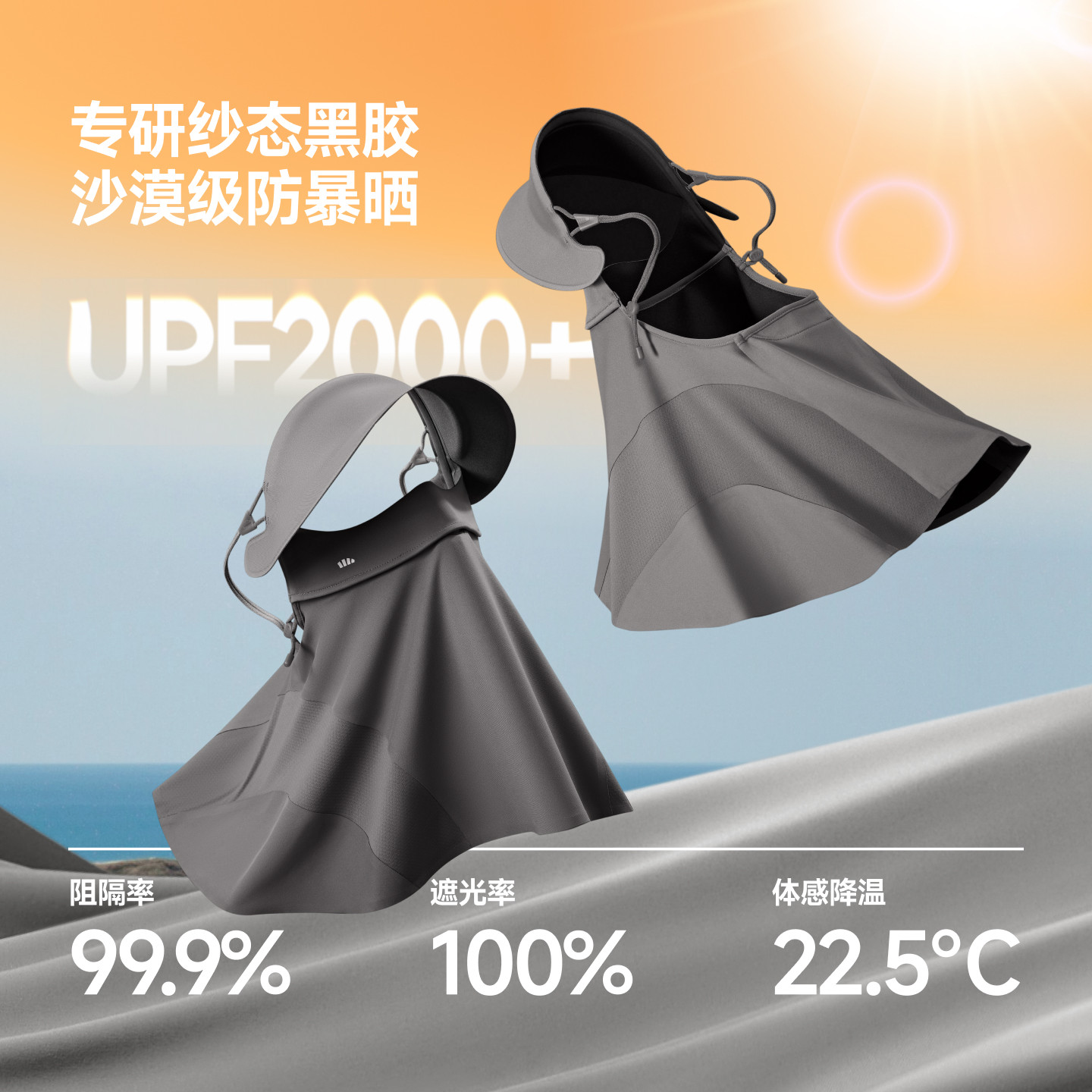 【好物体验专享】蕉下护颈防暴晒脸基尼凉感面罩粉丝浮力