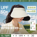 蕉下防晒帽灯罩帽大檐全遮光无痕一体防紫外线遮阳帽蛋卷空顶帽子