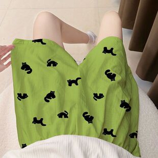 睡裤女夏季2026新款短睡裤卡通可爱女士夏天五分裤休闲遛弯家居服