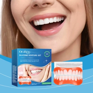 Silicone Denture Set Cosmetic Dentistry Natural Smile Gap Fi