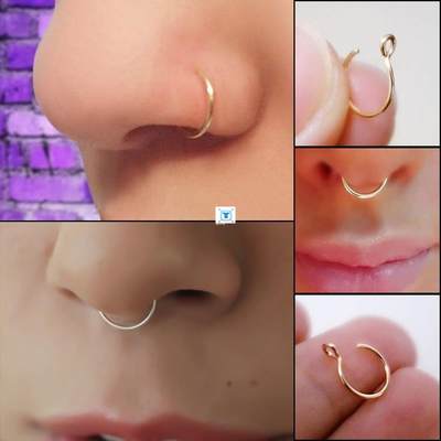 Women Nose Rings Medical Titanium Nose Ring Fake Nose Ring