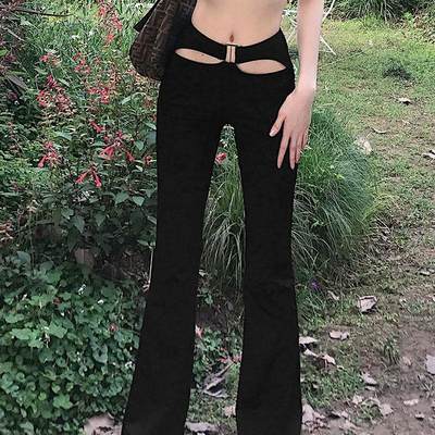 .Clothing Sexy Womens Pants Low Waist Trousers Woman Legging