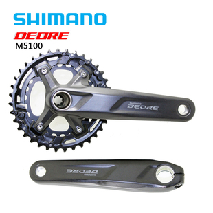 禧玛诺山地自行车牙盘FC-M5100 M4100 10 11 20 22速中空一体单盘