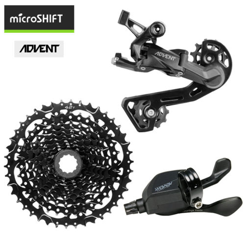 微转microshift速降越野ADVENT变速器9速套件后拨迪卡侬EXPL500