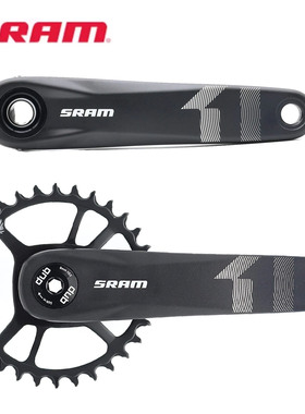 SRAM X1 Eagle 12速 DUB中轴 正负齿山地车一体牙盘曲柄34T钢盘