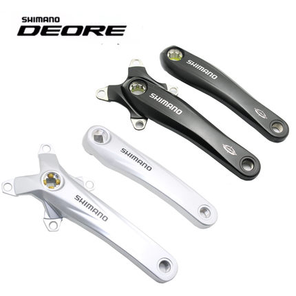 禧玛诺FC-M391 M390方孔M4000花键左右曲柄96 104BCD改装单盘曲柄