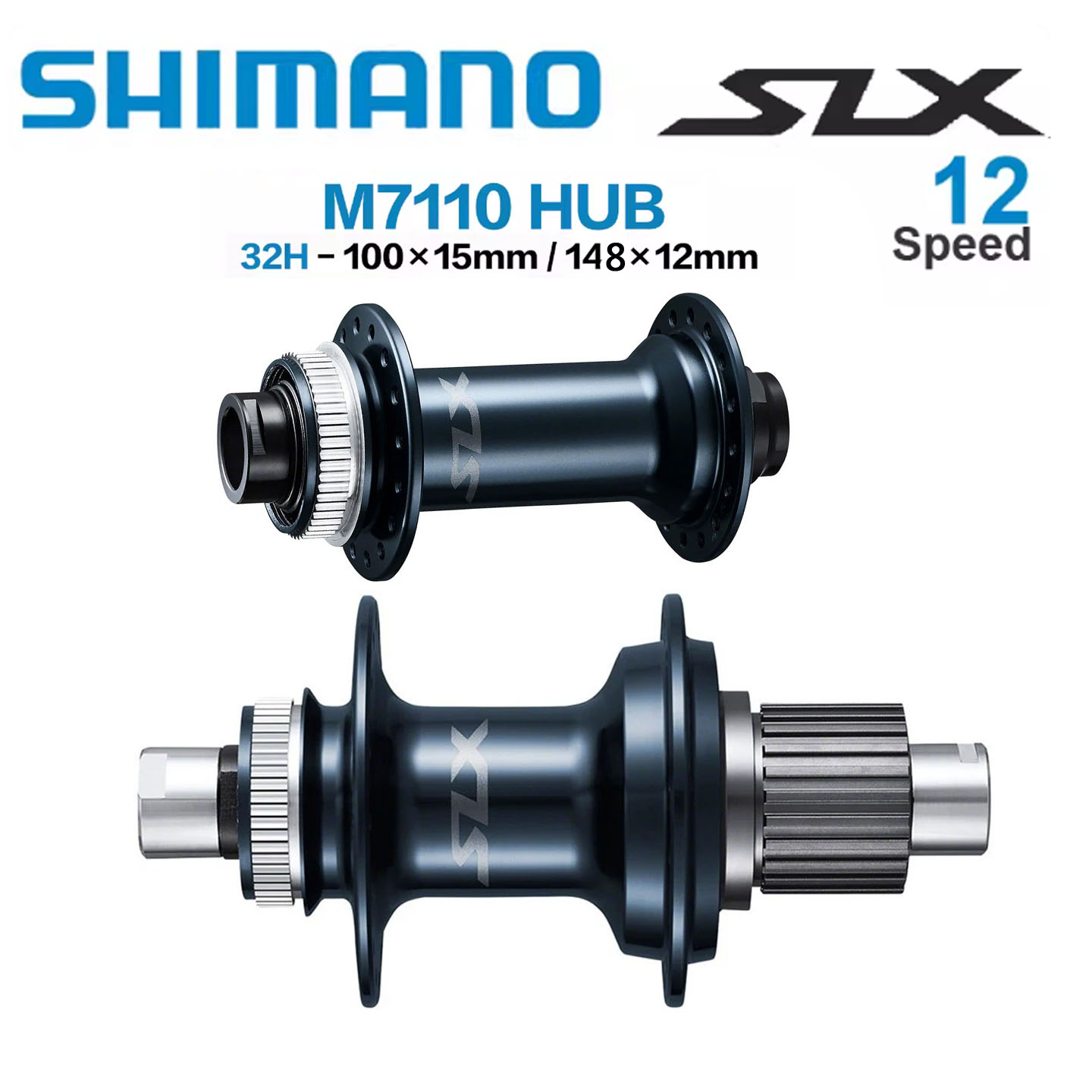 SHIMANO禧玛诺SLX山地花鼓M7110-B 148*12MM boost后花鼓32孔MS