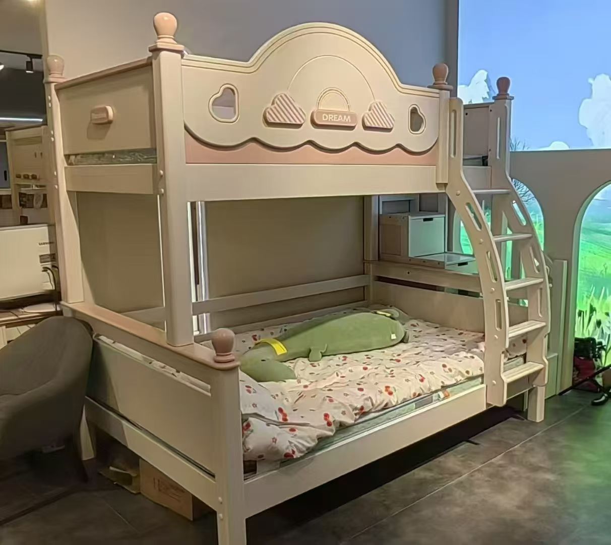 全实木子母床可拆分双层床上下床高低/子母床