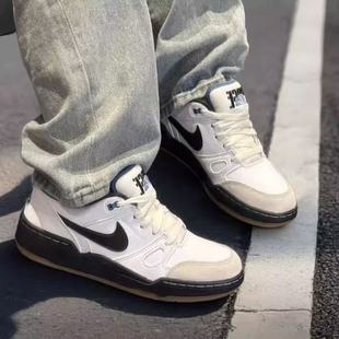 耐克 HJ7262 Full Low白黑色男子低帮减震耐磨板鞋 100 Force Nike