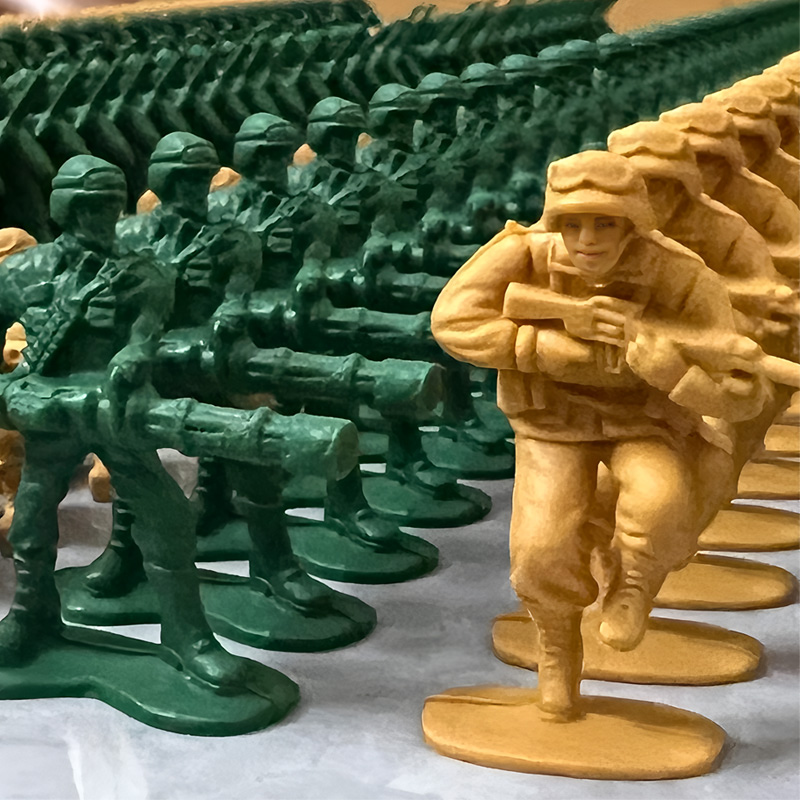 5.5厘米厚款塑料士兵小兵人战争军队指挥玩具特种兵打仗沙盘模型