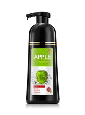500ML MOKERU APPLE NO AMMONIA-FREE BLACK SHAMPOO HAIR DYE