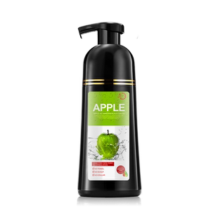500ML MOKERU APPLE NO AMMONIA-FREE BLACK SHAMPOO HAIR DYE