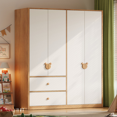 全实木儿童衣柜组合卧室储物柜