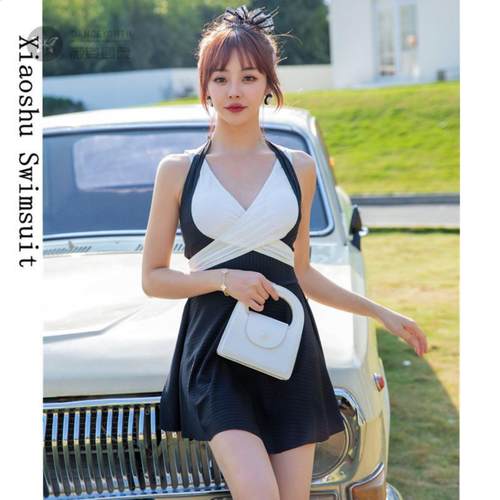 连体泳衣女新款露背显瘦款