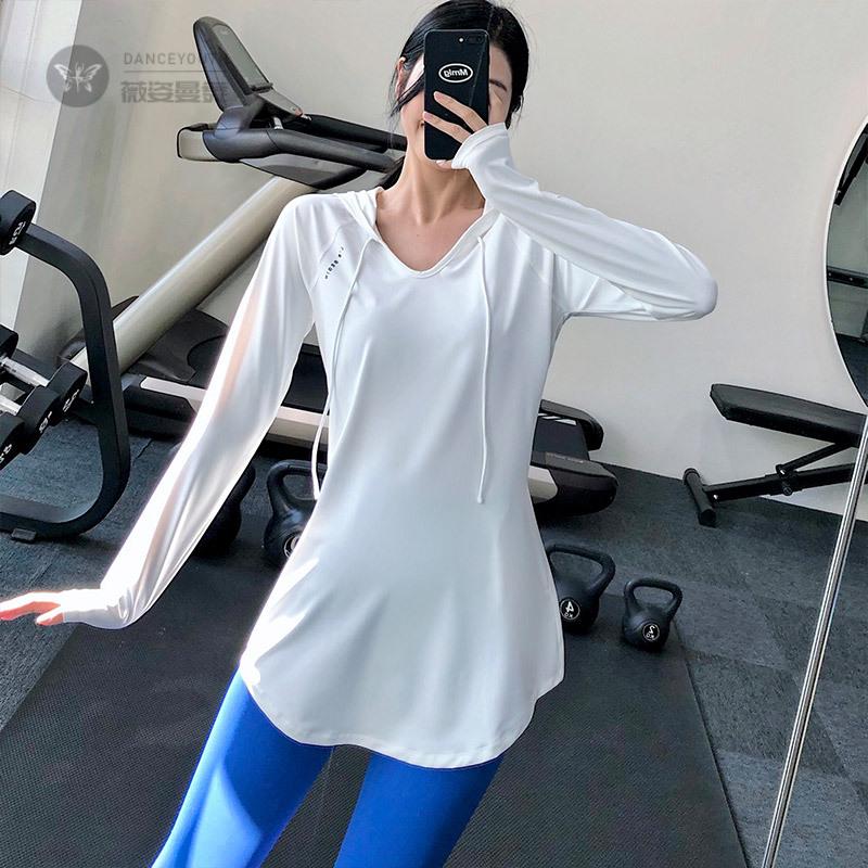 2024春夏新款女长款遮臀连帽运动