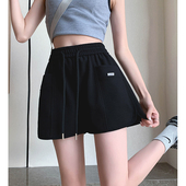 休闲百搭外穿时尚 显瘦女裤 子女A字热裤 五分裤 啊静 夏裤