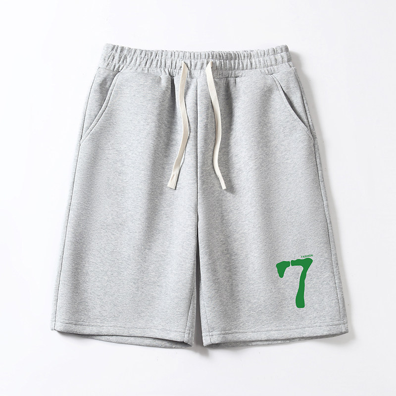 夏季男士重磅纯棉宽松五分短裤