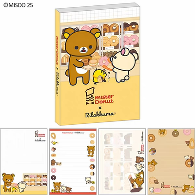 纵向书写 TVS¨ 日本San-X轻松熊联名款文件夹便签笔记线圈本集合