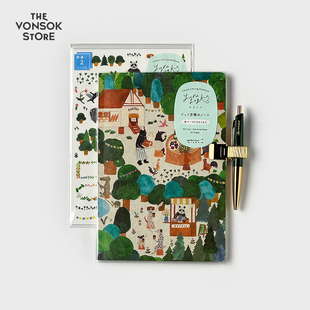 Log手帐本集 Yuru MIDORI手账封套可爱创意笔记本 TVS¨ 纵向书写