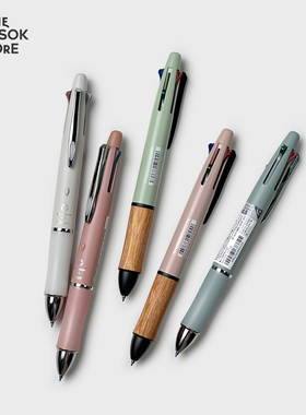 纵向书写 TVS¨ PILOT Dr.GRIP多功能 百乐4色0.5圆珠笔+自动铅笔