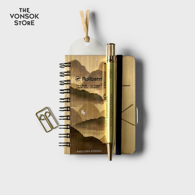 MARK'S中性笔镀金黄铜速干笔