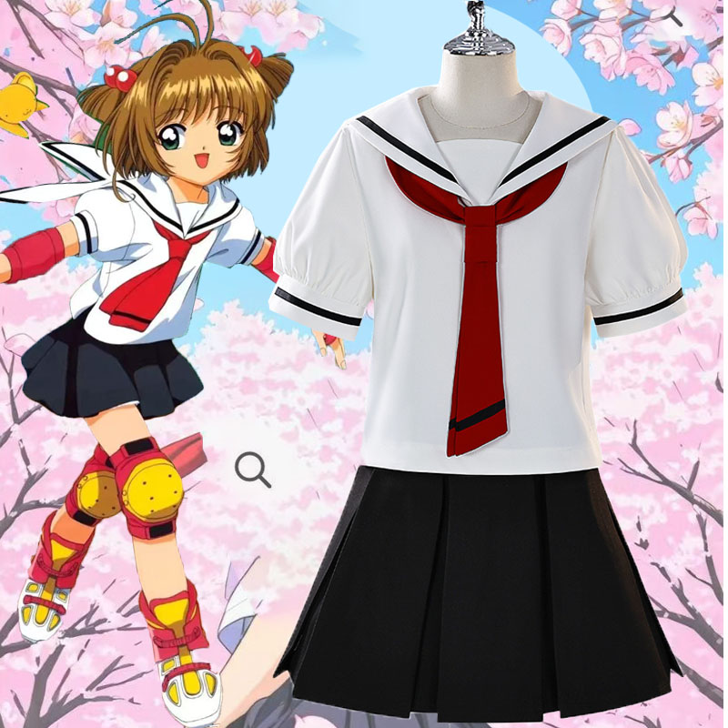 百变小樱cos服小樱校服知世魔卡少女樱cosplay短袖JK制服女