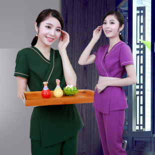 足疗 美容服东南亚泰式 SPA技师医美工作服 香薰养生馆 法吉姆新款