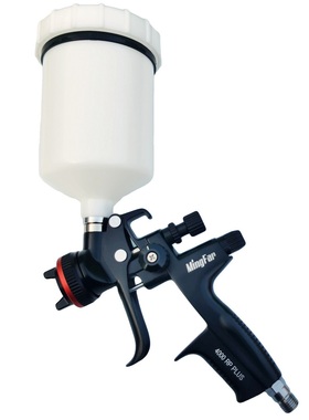 HVLP-4000RP 环保喷枪上壶600CC塑料壶1.3口径油漆喷漆枪黑色烤漆