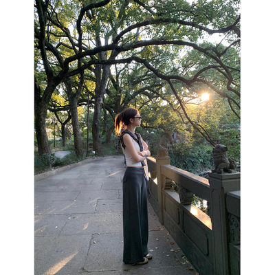 垂坠慵懒感云朵裤女松弛感阔腿裤