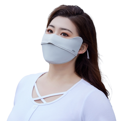 大号特大码防晒口罩大脸专用女防紫外线加大冰丝防晒面罩夏高颜值