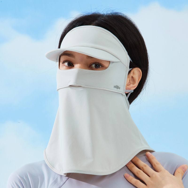 UPF50+冰丝遮脸护颈防晒面罩