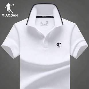 乔丹短袖T恤男2026夏季新款翻领POLO衫冰丝速干宽松半袖运动上衣