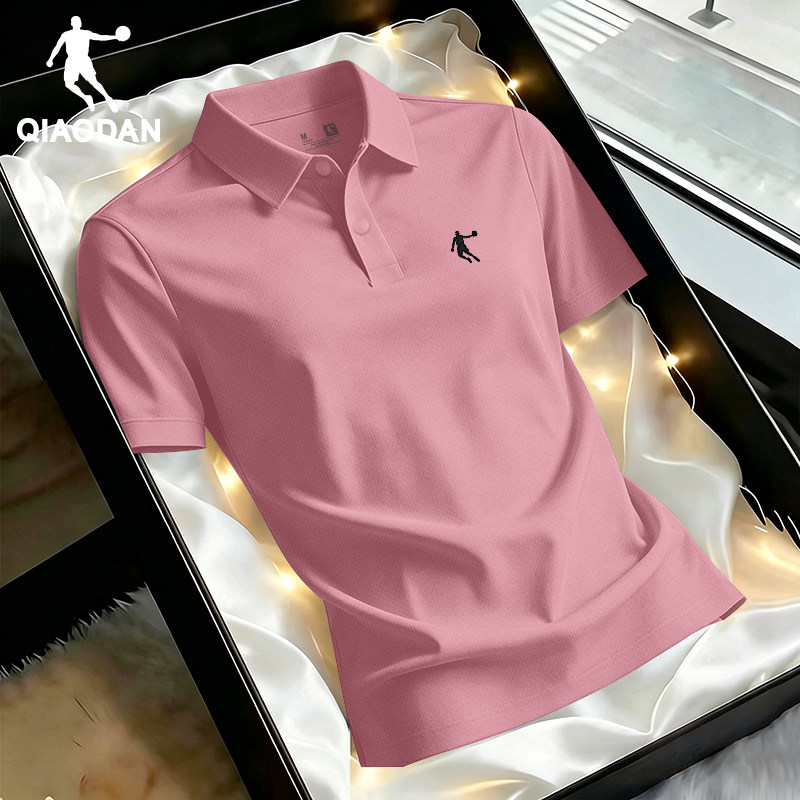 乔丹冰丝polo衫男士短袖2026夏季新款翻领商务装运动上衣速干t恤