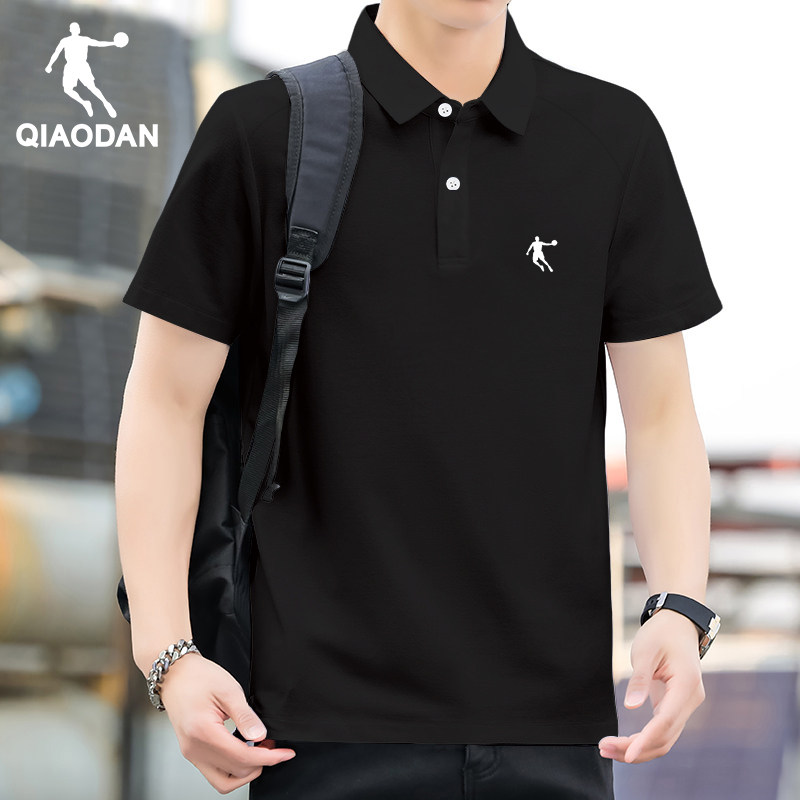 乔丹polo衫短袖男士运动t恤夏季薄款冰丝透气半袖翻领定制商务装