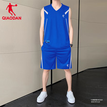 乔丹篮球服套装男新款比赛队服背心短裤运动跑步无袖t恤定制印号