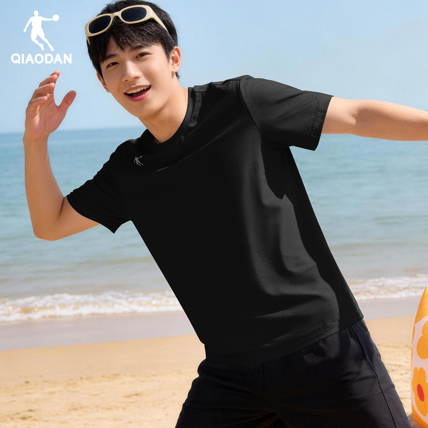 乔丹速干衣短袖男士夏季2026新款圆领T恤宽松透气半截袖运动上衣