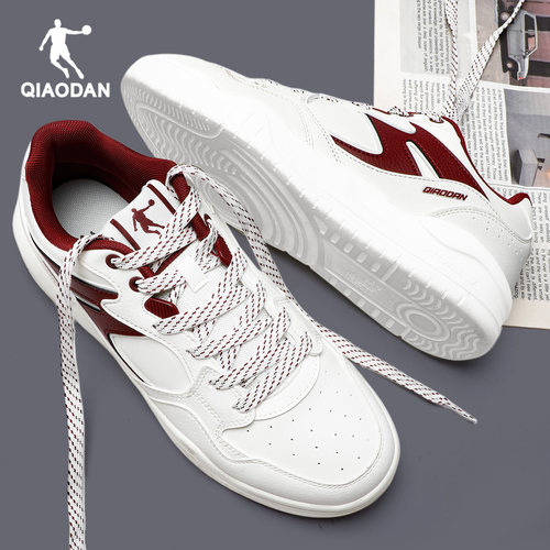 乔丹板鞋男鞋低帮皮面防水运动鞋