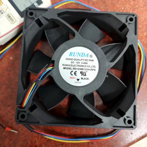 RUNDA全新原装RD1238B12VH-RPS DC12V 3.45A充电桩变频器散热风扇