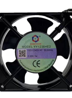 全新WINDOON YY1238HE2 1225 YY1550HE2 100V-240V 仪表轴流风机