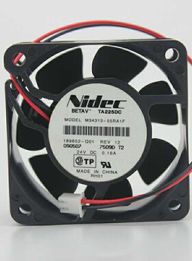 NIDEC TA225DC M34313-55RA1/2/3F/9F/11F 24V 0.16A变频散热风扇