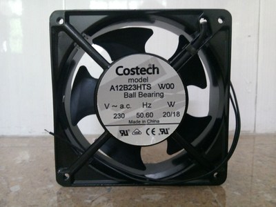 全新正品Costech机柜散热风扇12038 A12B23HTS W00 ac230V 20/18W