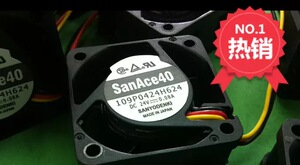 三洋SANYO 109P0424H624/H601/H602/F606 4020 24V发那科设备风扇