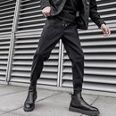 痞帅潮牌加厚束脚长裤 子男秋冬季 男潮流小脚休闲裤 春秋牛仔裤